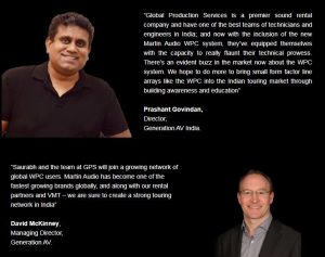 Global Production Services hailed as trend-setters for acquiring India’s first Martin Audio WPC line-array system. Gallery 6