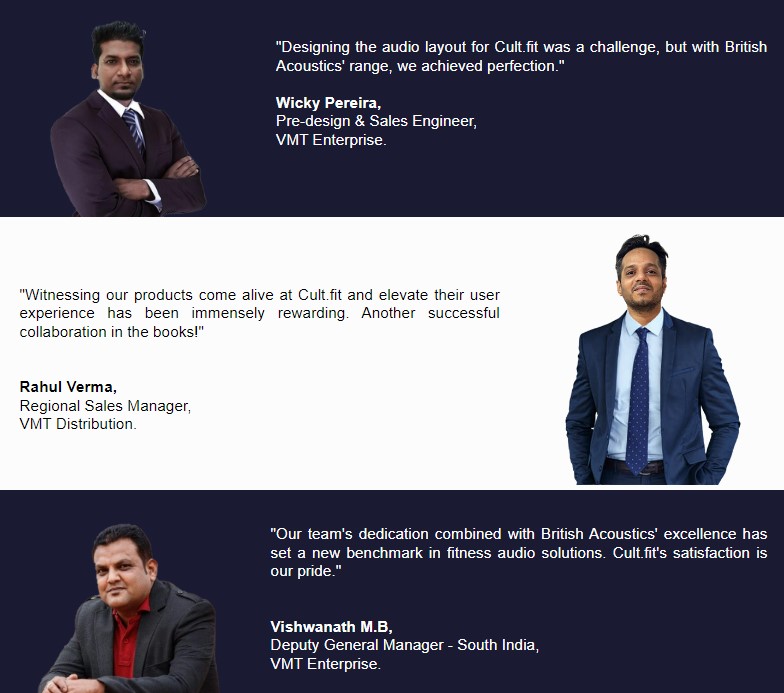 Cult.fit, Bangalore-Karnataka chooses British Acoustics as their sound partner. Gallery 9